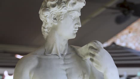Greek-male-statue-sculpture.-MEDIUM-ORBITING-SHOT