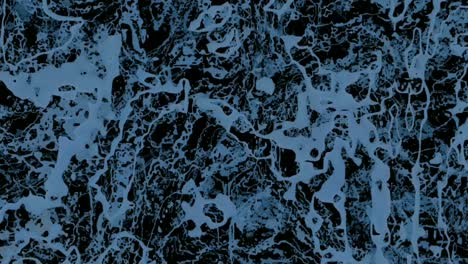 Blaue-Abstrakte-Schwebende-Partikel-Auf-Dunklem-Weltraumhintergrund---Nahaufnahme