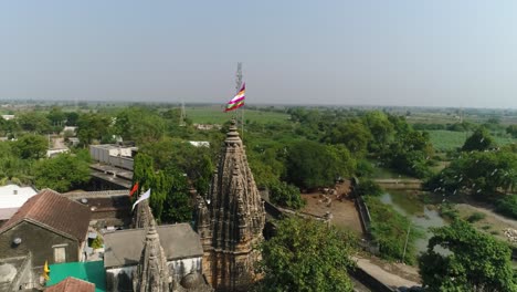 Antiguo-Templo-Indio,-Punto-De-Referencia-De-La-Arquitectura-India,-Templo-Hindú-Religioso-Tradicional,-Estilo-Vintage,-Mumbai,-Bangalore,-Ahmedabad,-17