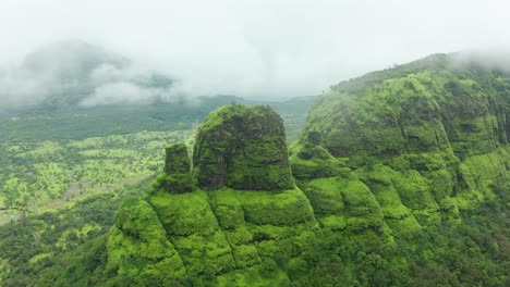 Flying-into-the-Monsoon-clouds-over-the-unique-mountain-formations-of-the-Western-Ghats