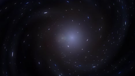 Entfernter-Stern-Umgeben-Von-Sternen-Und-Weltraumteilchen