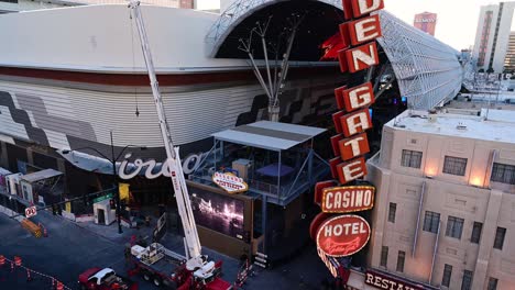 Fremont-Street-Experience-Morning-Construction