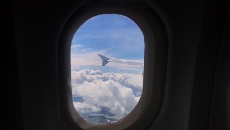 Airplane-window-in-high