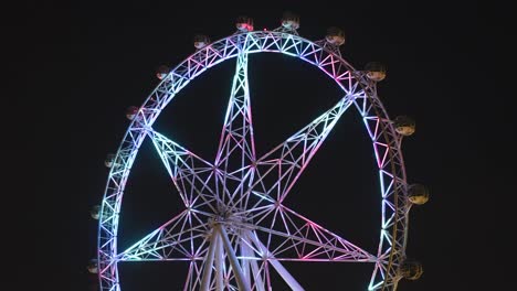 4k-24p-timelapse-of-Melbourne-star,-Ferris-wheel-in-dockland-melbourne,-victoria-australia