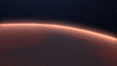 Erkundung-Des-Roten-Planeten,-Der-Marsoberfläche-Im-Weltraum