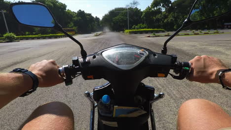 POV-Electric-Scooter-Ride-Road-Slow-Motion