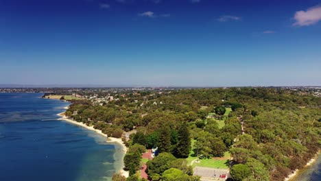 Point-Walter-Australia-Aerial-Drone-Fly-Over-backward-over-spit