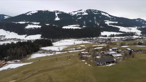 Flying-Drone-over-Swiss-Alps-in-Austria
