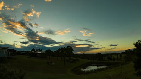 Stunning-Hunter-Valley-sunset-timelapse-with-sun-rays-and-melting-golden-clouds