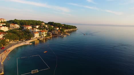 Aerial-drone-shot-of-the-Town-Selca-in-the-Island-of-Brac-Croatia-Europe-circa-June-2016