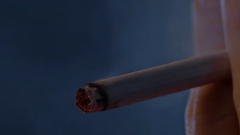 Closeup-of-Cigarette-smoking-in-superslowmotion