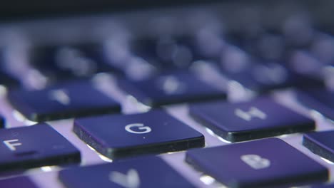 Extreme-Nahaufnahme-Einer-Notebook-Tastatur