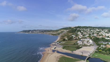Aerial-of-Charmouth-and-the-Jurassic-coast-tracking-upward