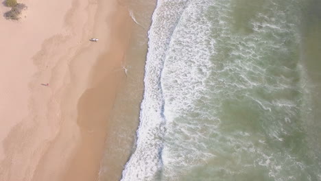 Aerial-flying-along-exotic-beach-in-South-Africa
