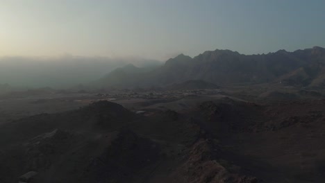 Aerial---Cinematic-flying-over-Mountains-in-Hatta