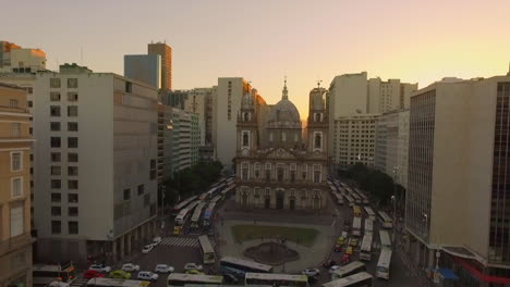 Aerial-shot-of-Rio-De-Janeiro-downtown