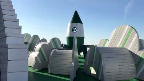 Rocket-playground-on-the-top-of-the-Lego-House