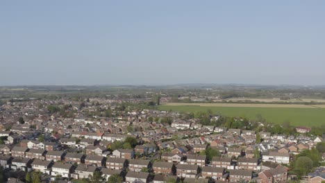 Eine-Luftaufnahme-Englischer-Wohnsiedlungen-In-Merseyside