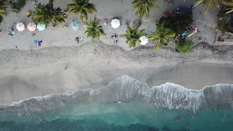 Aerial-overhead-view-the-beach-on-the-island-of-nusa-penida