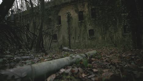 Abandoned-hospital-in-middle-of-the-forest-which-is-part-of-military-fortification's-zone