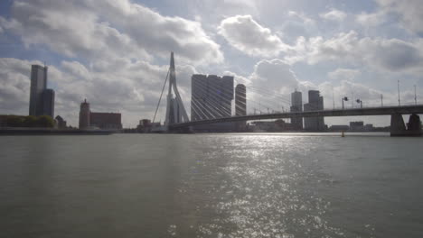 Rotterdam-Erasmusbrücke-Fluss-Zeitraffer