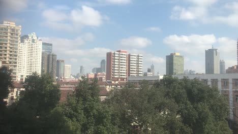 Modern-high-rise-buildings-panorama-of-the-newer-rural-urban-areas-of-French-Concession-that-slowly-replace-the-world-of-historical-housing-in-Shanghai