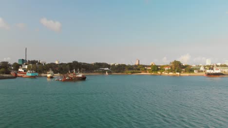 Der-Neue-Hafen-Von-Mombasa,-Kenia.-Luftaufnahmen