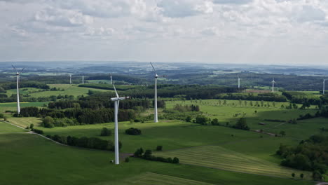 Drone-flight-over-a-wind-power-plant-in-germany