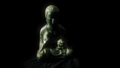 Santa-Estatua-De-Buda-Sentada-En-Meditación