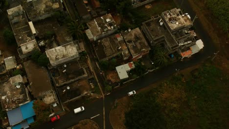Aerial-shot-of-some-houses-inside-Mauritius-island