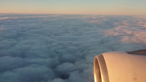 Aeral-view-from-above-the-clouds-on-board-of-a-jet-airplane-A330