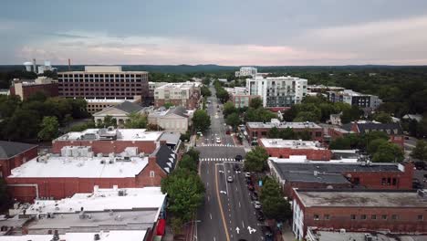 Aerial-flyover-of-new-development-in-Chapel-Hill-NC