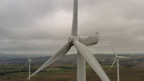 A-close-up-of-a-wind-turbine-shot-from-a-drone
