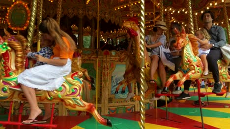 Colourful-Carousel-at-country-fair