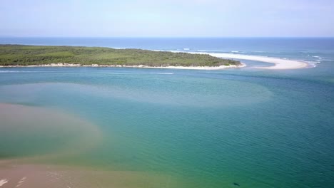 Drone-footage-over-Andersons-Inlet-towards-Point-Smythe-Coastal-Reserve,-Victoria,-Australia