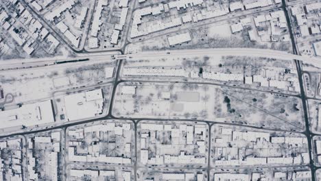 4K-winter-City-train-Montreal-Birds-eye-view-Drone-seq001