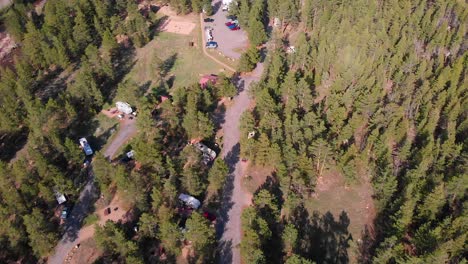 Aerial-View-of-Colorado-Mountain-Campground