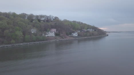 New-Jersey-Beachfront-drone-shot-near-water