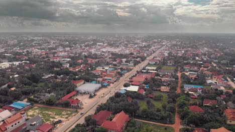 Aerial-Drone-Shot-in-the-City-of-Siem-Reap
