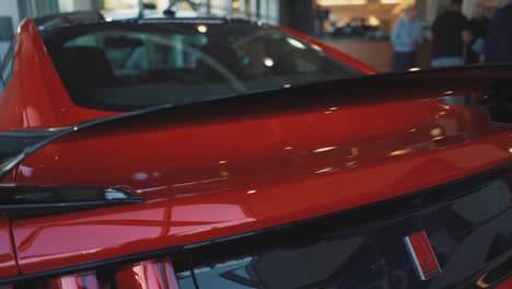 Rear-Spoiler-on-the-Rear-of-a-Red-Ford-Mustang-Shelby-GT-Cobra