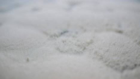 Macro-white-shot-of-small-sand-structures-moving-on-a-vibrating-cymatic-plate