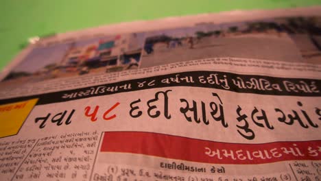 Corona-Virus-Y-Noticias-De-Bloqueo-En-Los-Periódicos-De-Gujarati
