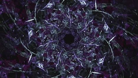 Mandala-Místico-Oscuro-Con-Geometría-De-Bucle-Sin-Fin,-Líneas-Sagradas-Y-Patrones-De-Flores