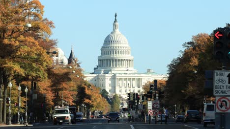 Lockdown-shot-of-United-States-Capitol-building-from-Pennsylvania-Avenue