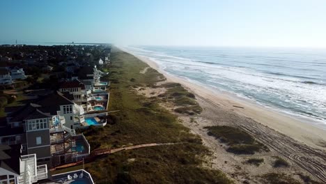 Luxury-Homes,-Hatteras-Village-NC,-Hatteras-Village-North-Carolina,-The-Outer-Banks-of-NC
