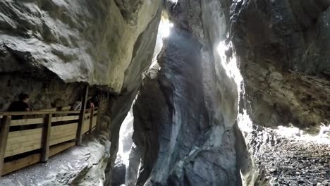 The-longest-and-deepest-gorge-in-the-Alps,-the-Liechtensteinklamm