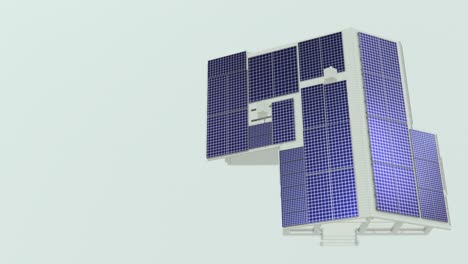 Aerial-Shot-Of-Flying-Over-House-With-Solar-Panels-On-Roof-concept-for-video-presentations