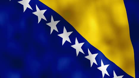 Bosnian-flag-waving-in-the-wind