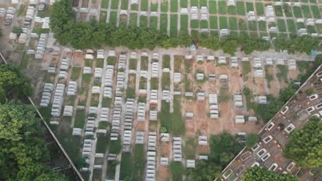 Aerial-Over-Graveyard-In-Karachi.-Pedestal-Up