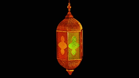 Animated-yellow-lantern-for-video-background-or-overlay